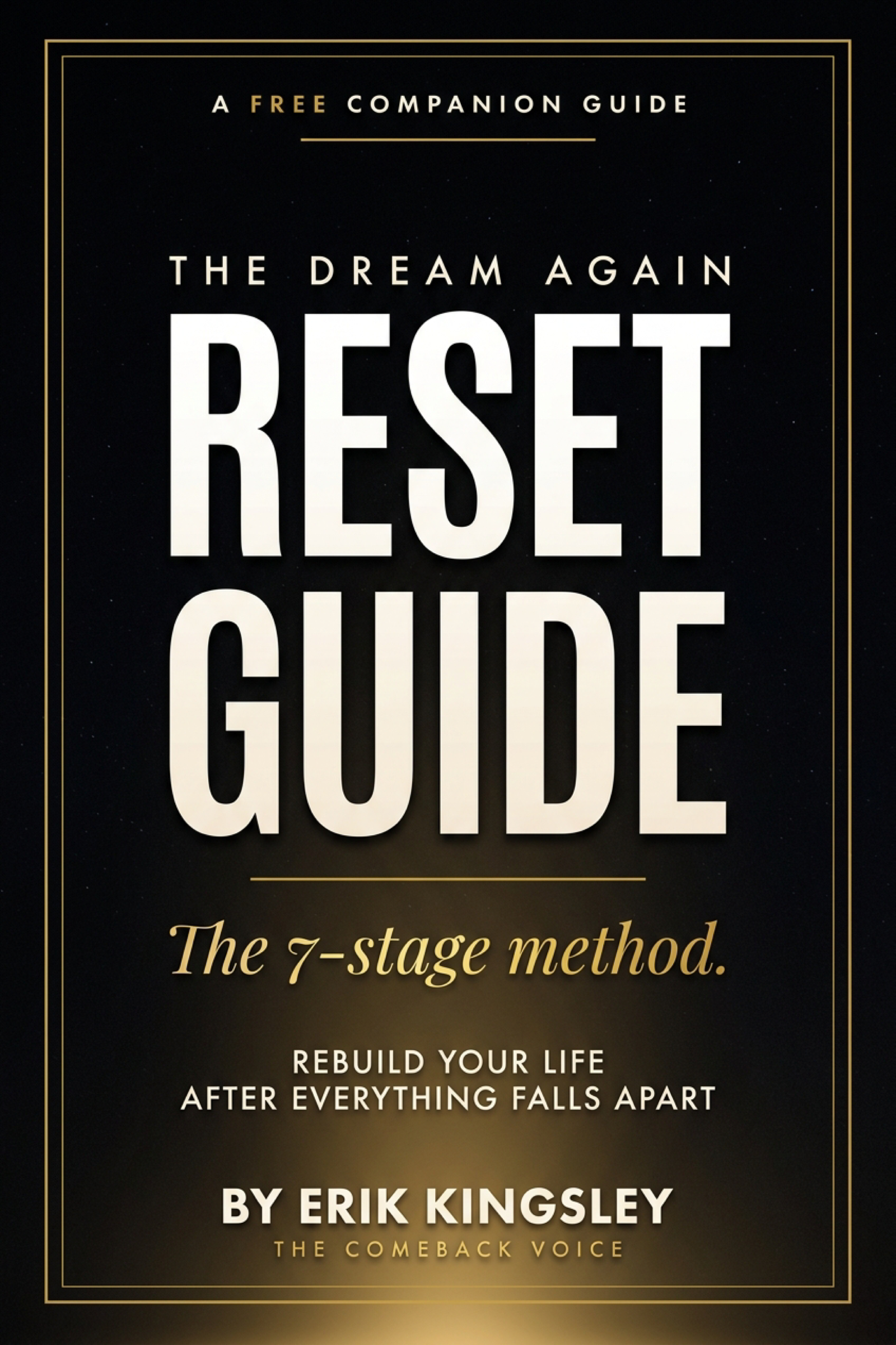 The Dream Again Reset Guide — The 7-stage method · by Erik Kingsley